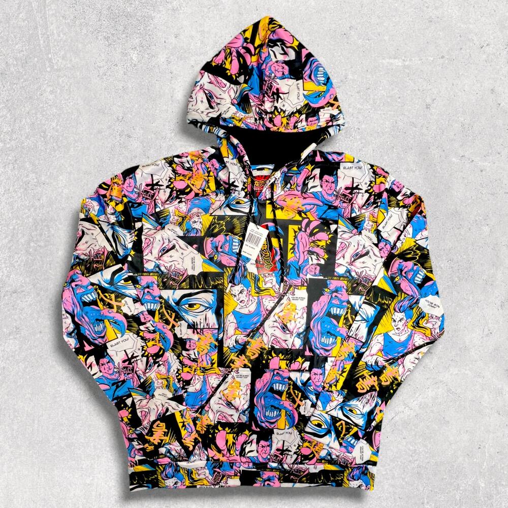Drill Clothing Co. Tokyo Japan Manga/Anime Hoodie [Size XL]